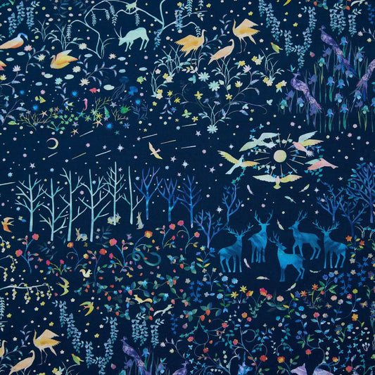 mumea ムメア | 水彩畫家mumea x kokka合作系列 - 世界 the world | cotton printed sheeting 純棉