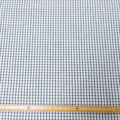 Japan | 白藍格線 blue checkered  | cotton yarn-dyed 純棉先染