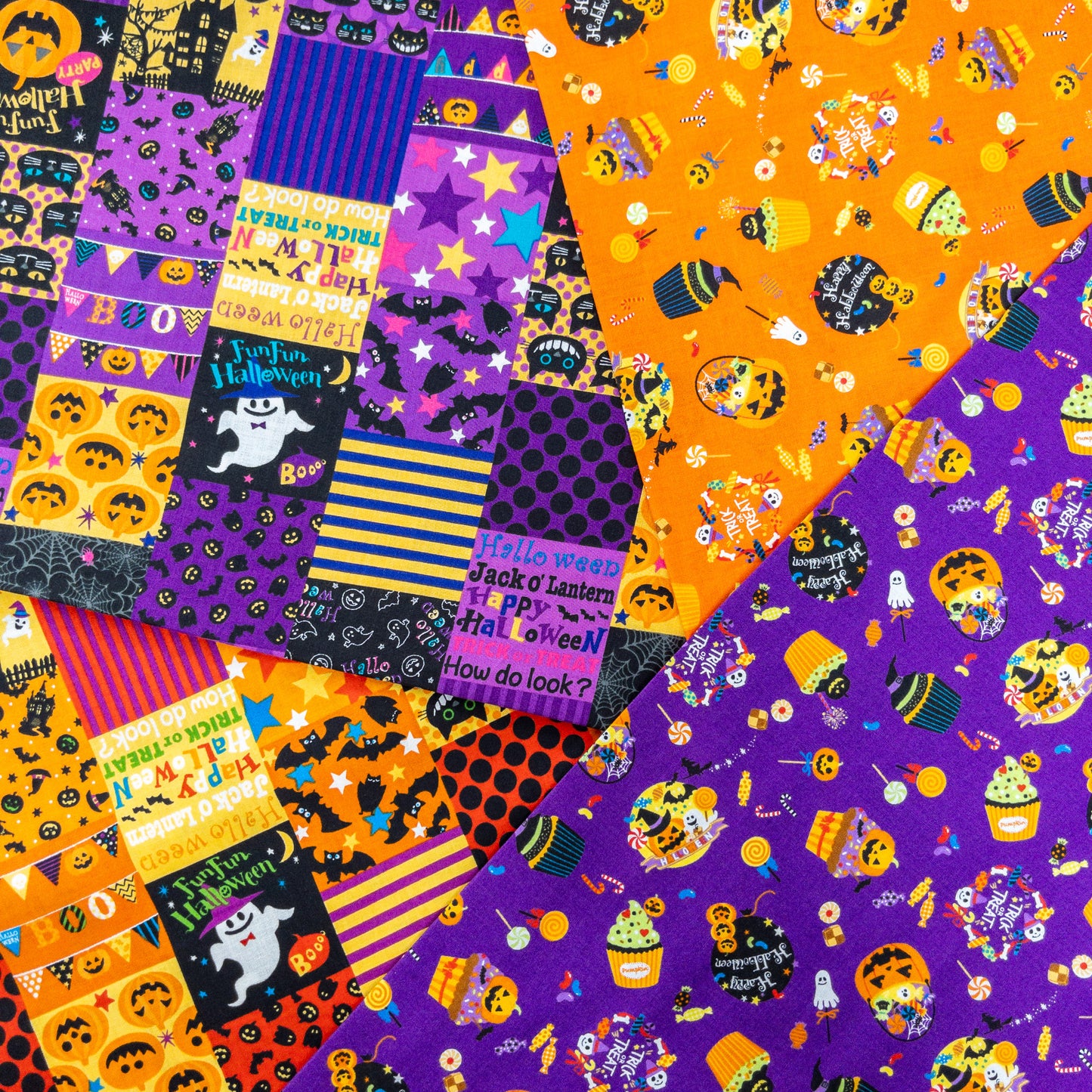 Japan | halloween treats 萬聖節糖果 | cotton printed shirting 純棉