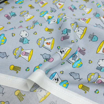 Japan | mystical 神秘不解之謎卡通布 | cotton printed sheeting 純棉