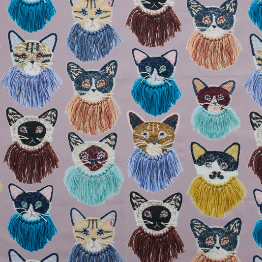 Kari Ishikawa | we are cats | cotton printed sheeting 純棉