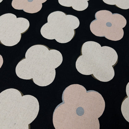 Kobayashi | cute flowers 可愛花形圖案 | cotton linen 棉麻