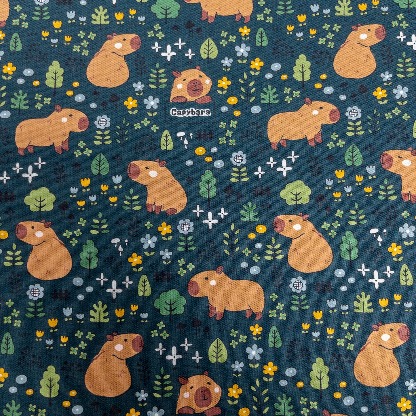 Taiwan | 水豚森林 capybara | cotton printed oxford 純棉