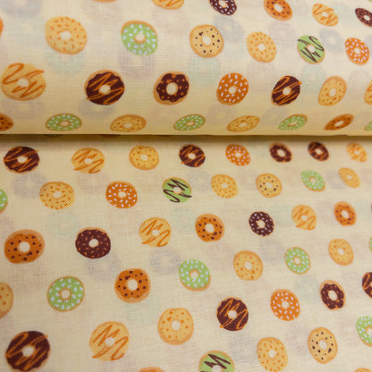 Japan | mini donuts 三款口味 迷你冬甩 | cotton printed shirting 純棉