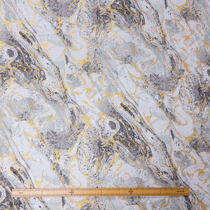 USA | marble 燙金雲石紋 | OEKO-TEX® Standard 100 cotton printed shirting 純棉
