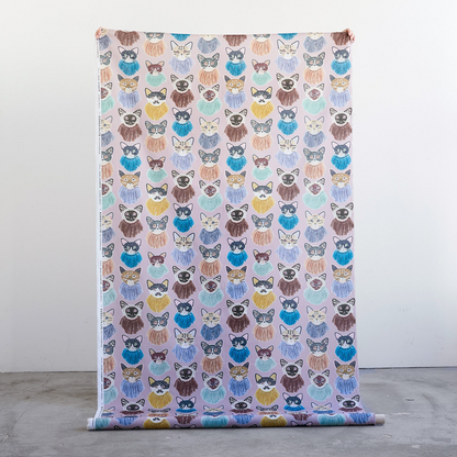 Kari Ishikawa | we are cats | cotton printed sheeting 純棉