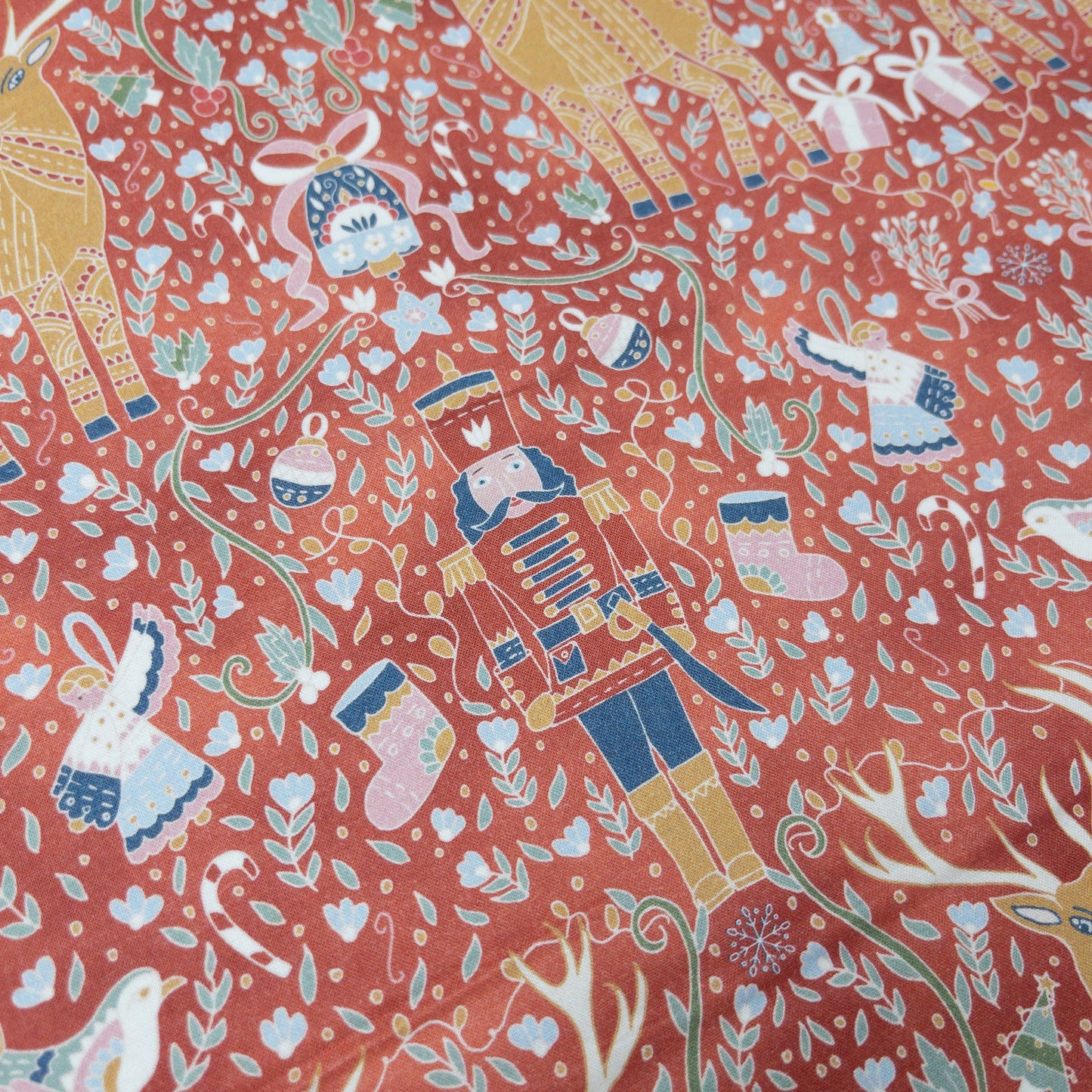USA | Joy to the world 冬日胡桃夾子 | OEKO-TEX® Standard 100 cotton printed sheeting 純棉