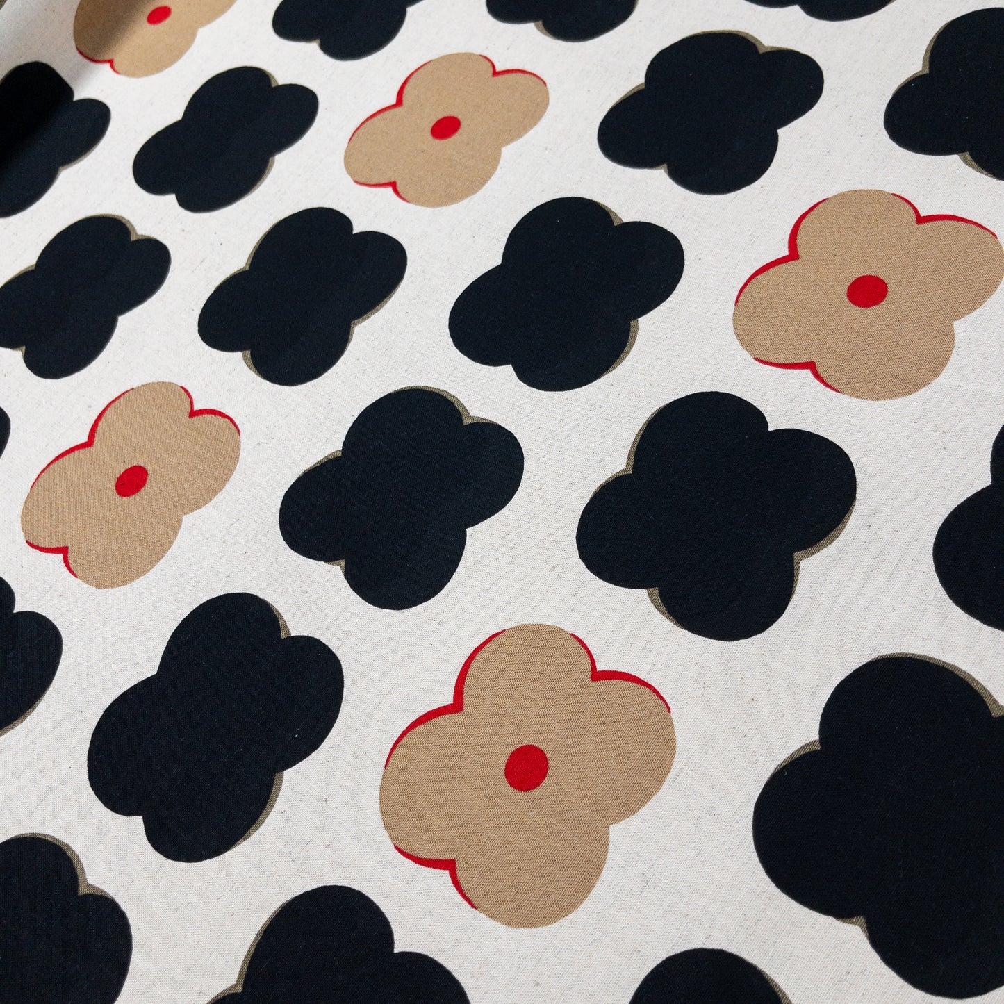 Kobayashi | cute flowers 可愛花形圖案 | cotton linen 棉麻