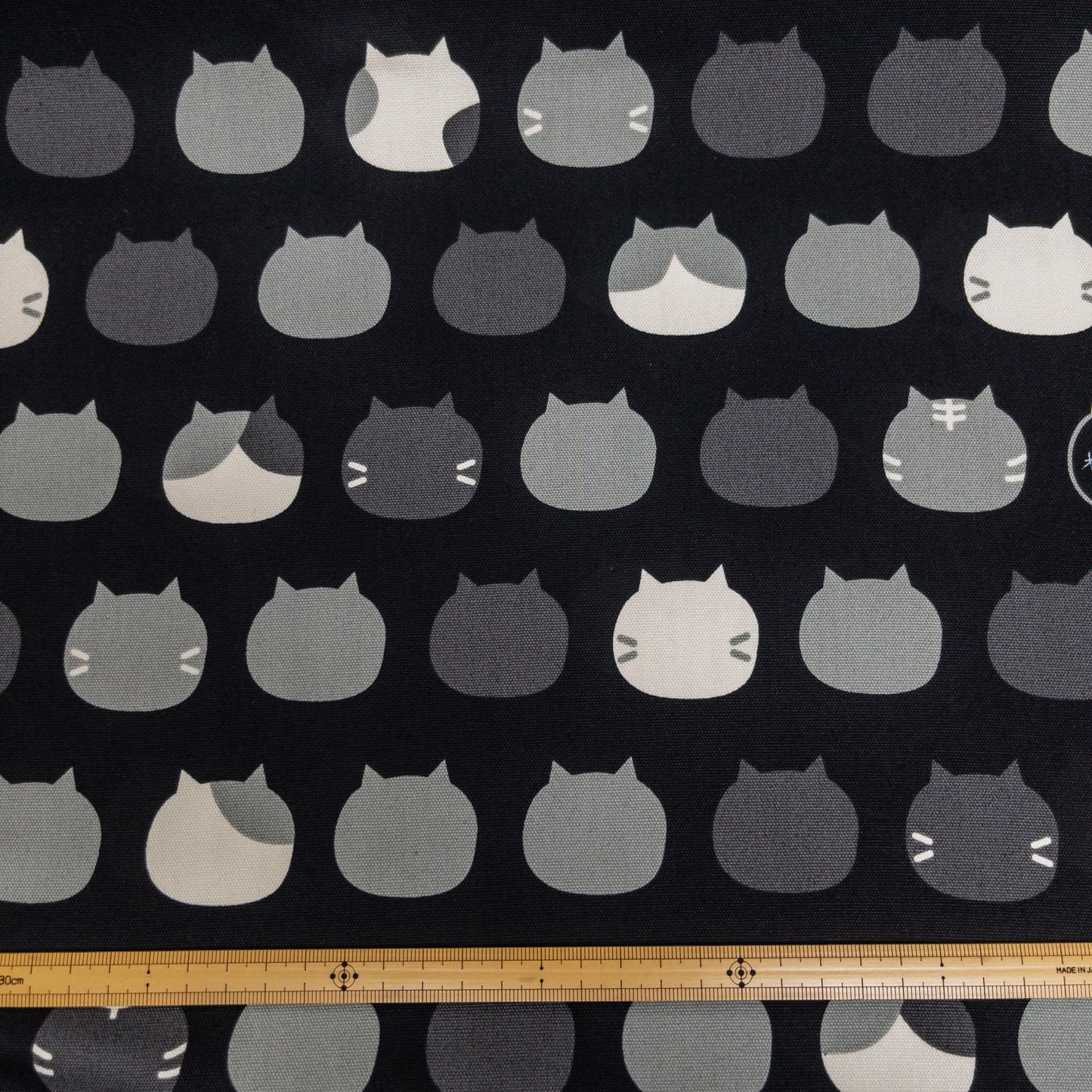 Japan | 「ねこたま」cat heads 彩色大貓頭 | cotton printed oxford 純棉