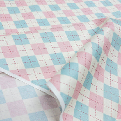 Japan | argyle pattern 菱形拼格 | cotton printed oxford 純棉