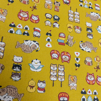 Japan | Japanese little animals 和風動物圖案| cotton printed oxford 純棉