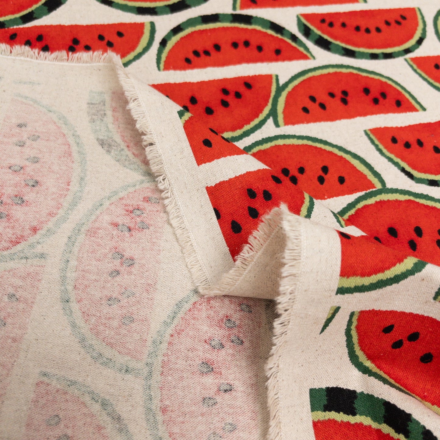 Japan | watermelon 西瓜棉麻布 | cotton linen 棉麻