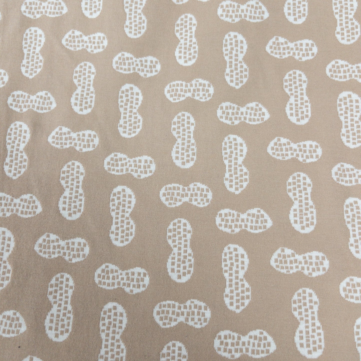 maffon | peanut camel ivory 花生 駝+米色 | cotton jacquard knit 雙面純棉提花針織 - 160cm