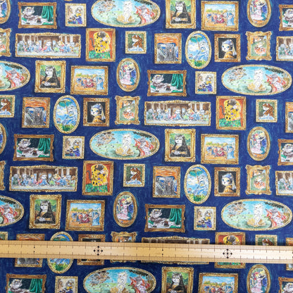 Japan | Mini! 『Hoyoka』Cats Art Museum 迷你版貓貓名畫 | cotton printed sheeting 純棉