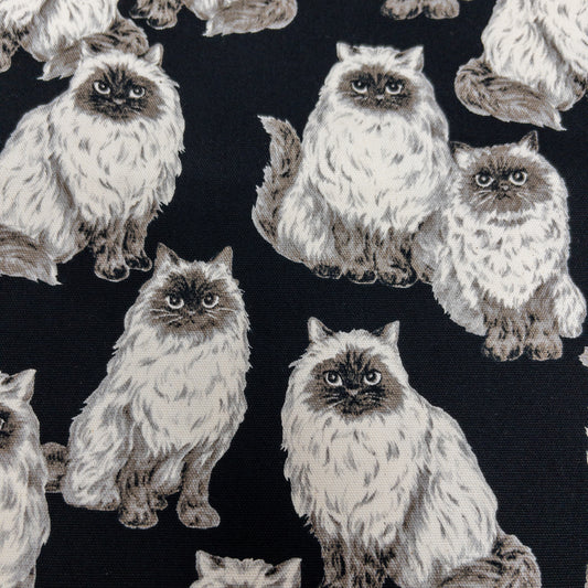 Japan | Siamese cat 暹羅貓 | cotton printed sheeting