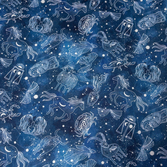 USA | zodiacs 星座夜空 | OEKO-TEX® Standard 100 cotton printed sheeting 純棉