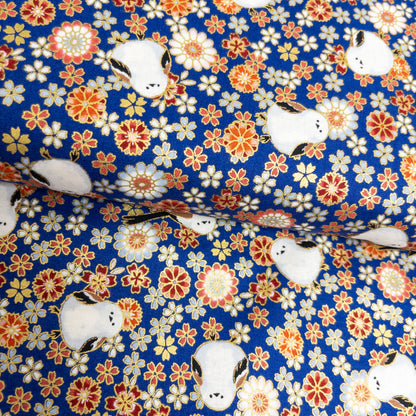 Quilt Gate | Foil-stamped long tailed tit 燙金雪之妖精 | cotton printed sheeting 純棉