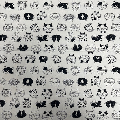 Japan | cat face 貓貓臉 | cotton printed oxford 純棉