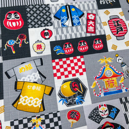 Japan | asakusa festival 淺草祭典 | cotton printed dobby 竹節純棉