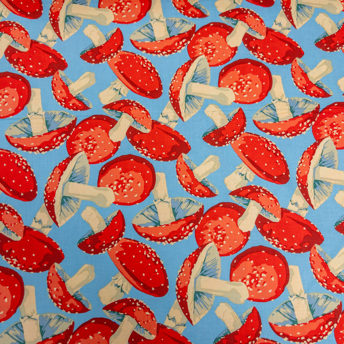 USA | Mushroom 蘑菇 | cotton printed sheeting 純棉
