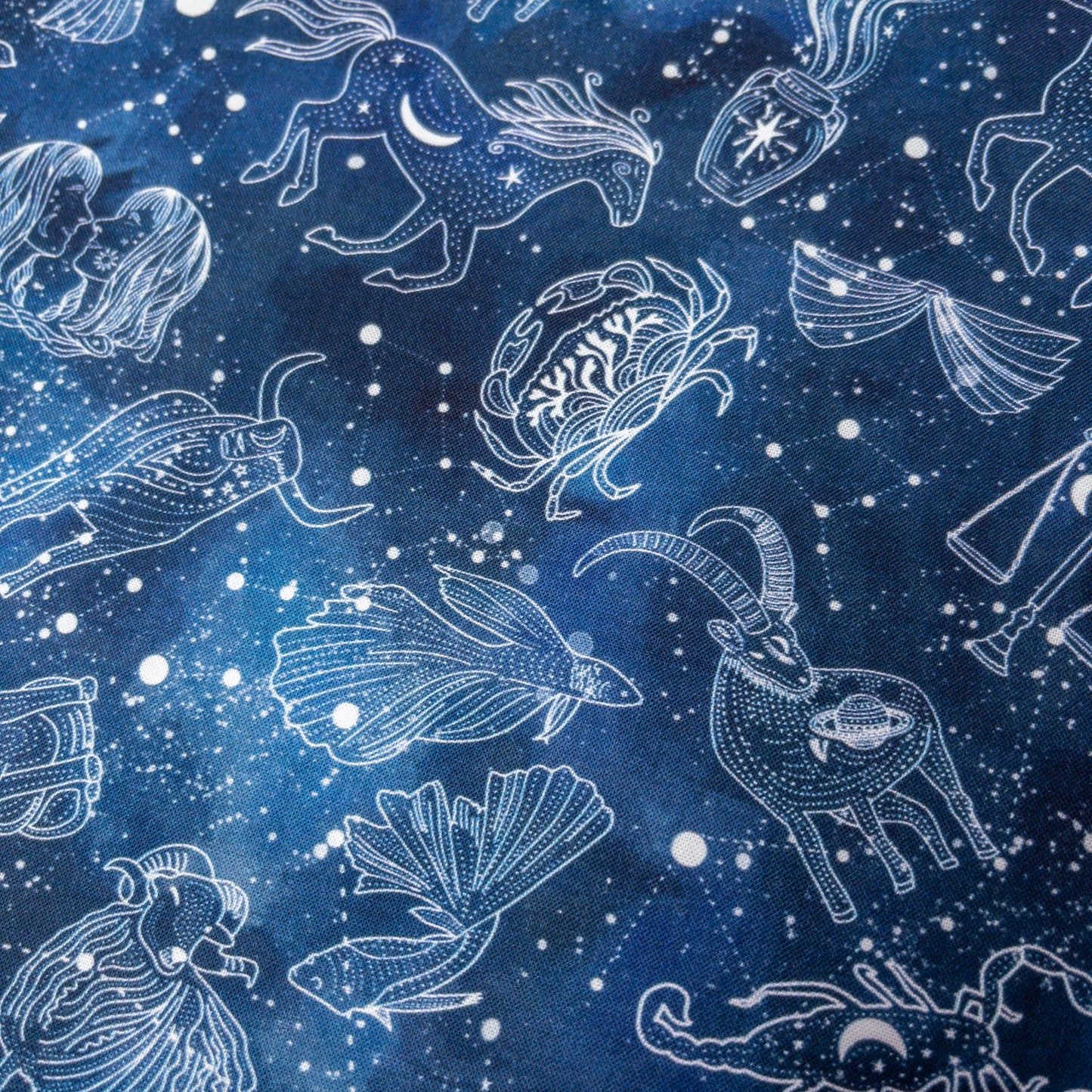 USA | zodiacs 星座夜空 | OEKO-TEX® Standard 100 cotton printed sheeting 純棉