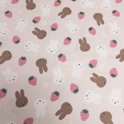 Japan | miffy & strawberry | cotton printed Oxford 純棉