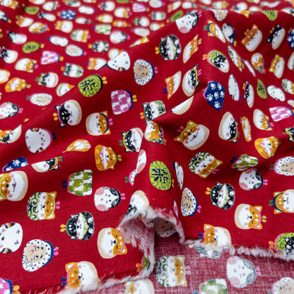 Japan | shiba gamakuji 柴犬口金包 | cotton printed sheeting