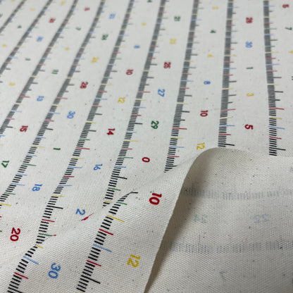 Japan | colored scale pattern 彩色刻度間尺圖案 | cotton printed oxford 純棉