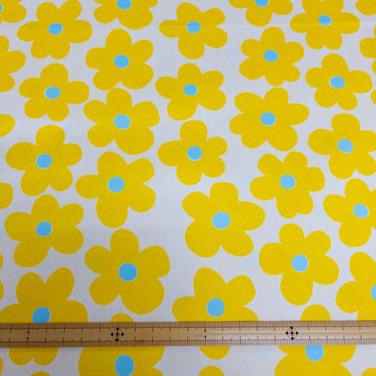 Korea | 黃色花花 | waterproof fabric 防水布