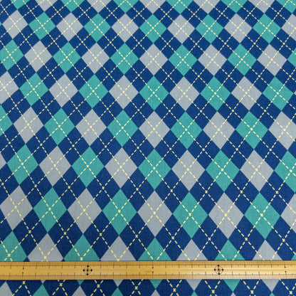 Japan | argyle pattern 菱形拼格 | cotton printed oxford 純棉