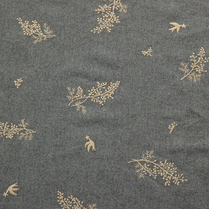 Japan | VIYELLA Mimosa 花束刺繡 | cotton yarn dyed embroidery 法蘭絨純棉