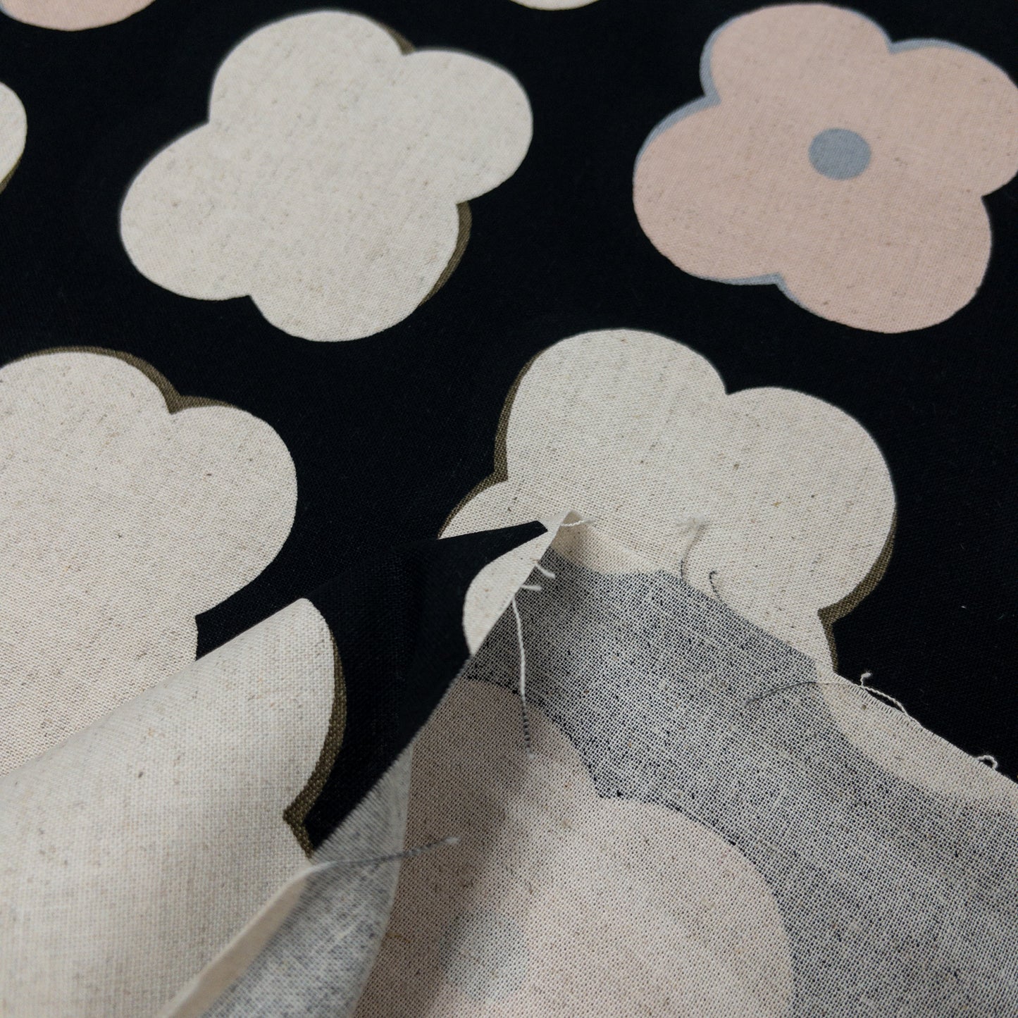 Kobayashi | cute flowers 可愛花形圖案 | cotton linen 棉麻