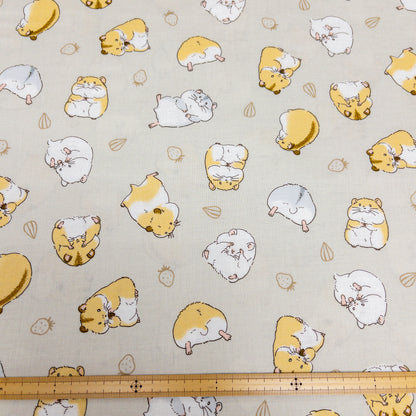 Japan | hamsters 倉鼠日常 | cotton printed sheeting 純棉