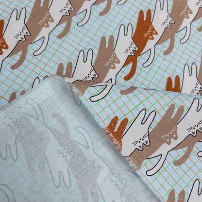 nora. | disco cat 電子貓貓 | cotton printed sheeting 純棉
