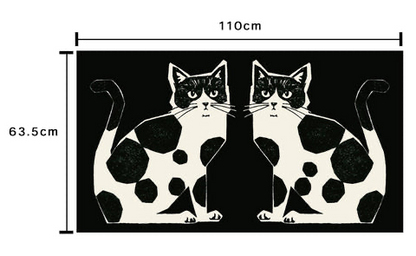echino | TWO CAT 大貓 NekoNoe K from 30 SEWINGPINS | panel cotton linen 棉麻定位布