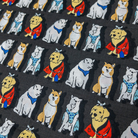 Japan | dogs everywhere 狗狗排排企 | cotton printed sheeting 純棉
