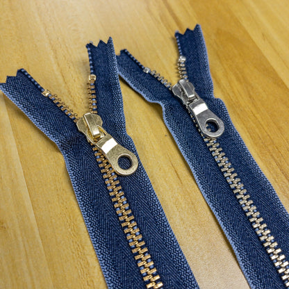 YKK Demin Metal close end zipper 40cm YKK 牛仔布金屬密尾拉鍊 40cm