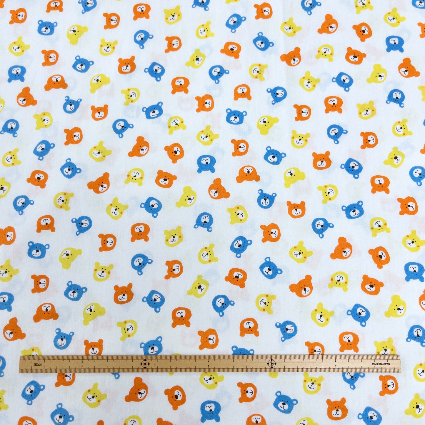 Japan | teddy bear head熊仔頭 | cotton printed board 純棉