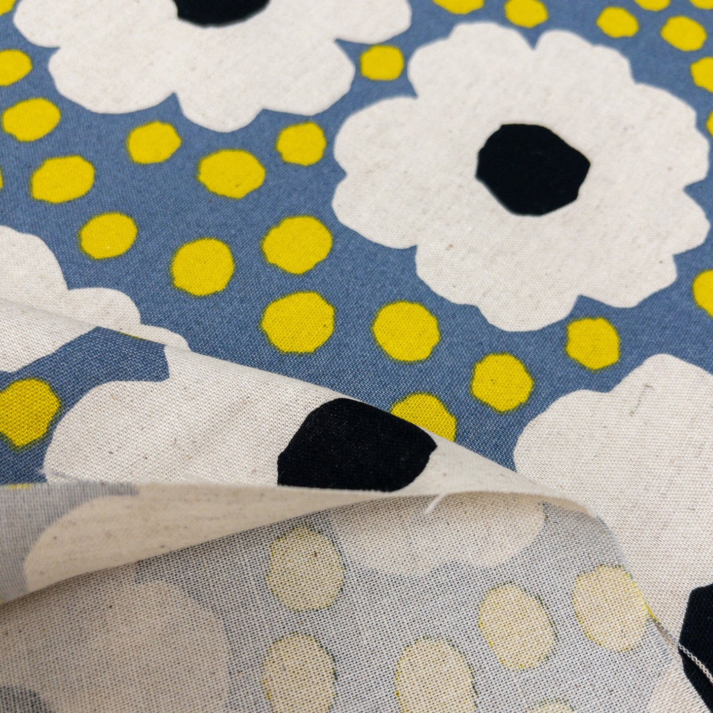 Kobayashi | Nordic Polka Dot Floral 北歐波點大花 | cotton linen 棉麻