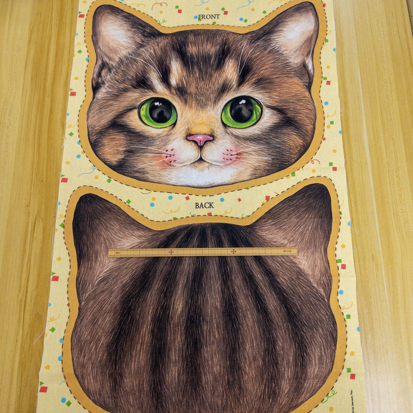 Unclecat 貓叔叔 | Little Thunder cushion 大頭枕定位布 | cotton linen 棉麻