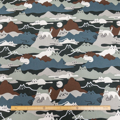 Taiwan | cat hill 貓貓山 | cotton printed oxford 純棉