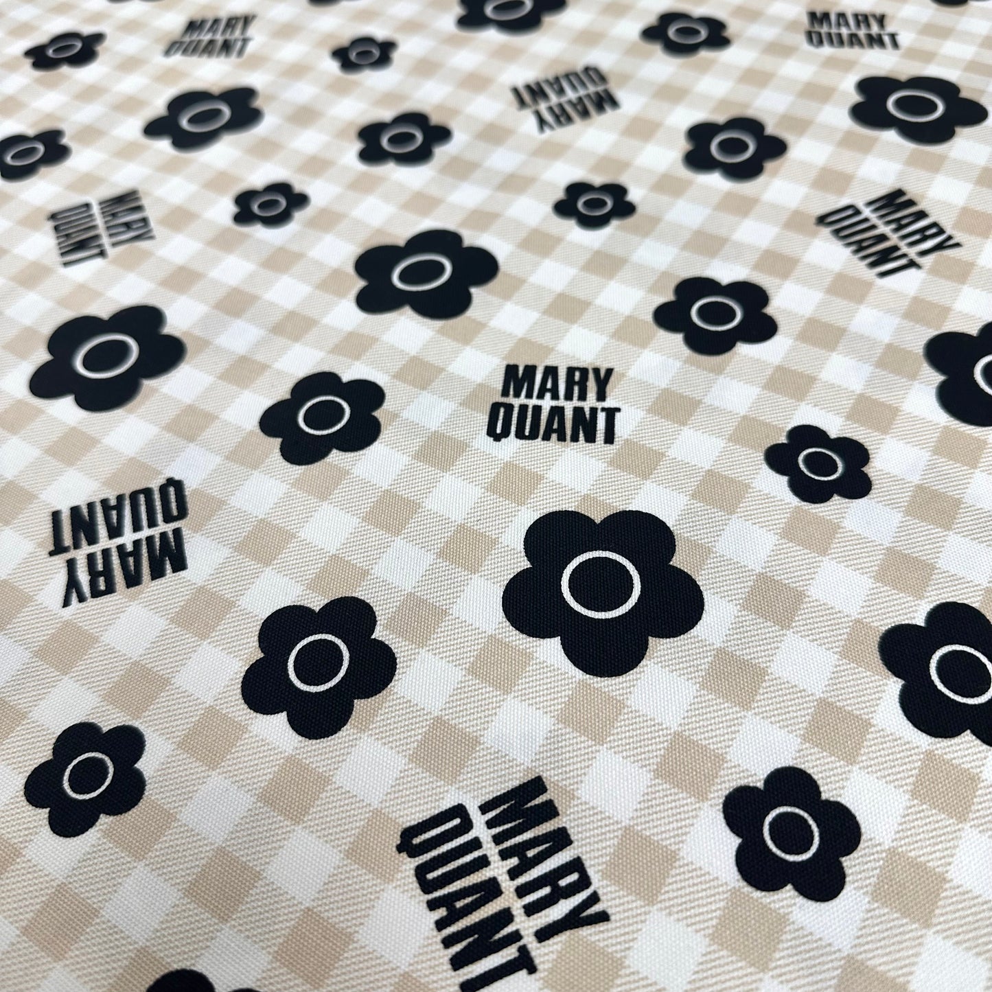 Mary Quant | checked pattern flowers 格子圖案花朵 | cotton printed oxford 純棉