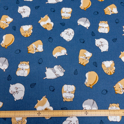 Japan | hamsters 倉鼠日常 | cotton printed sheeting 純棉