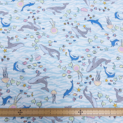 Japan | sharks & fish 鯊魚 | cotton double gauze 二重紗