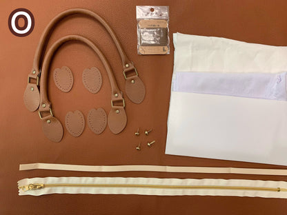 K·T SEWING｜限時推出！「半圓拉鍊袋」材料包 *送實體紙樣及影片教學 （7月20日截單）Half Moon Zipper Bag sewing kit (include paper pattern & tutorial videos)
