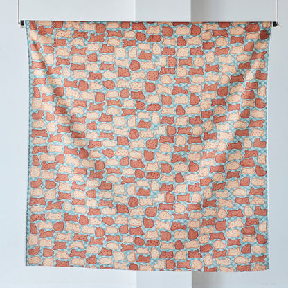 Japan | SAKAMOTO AKO 貓貓餅乾 - OYATSU | cotton printed oxford 純棉