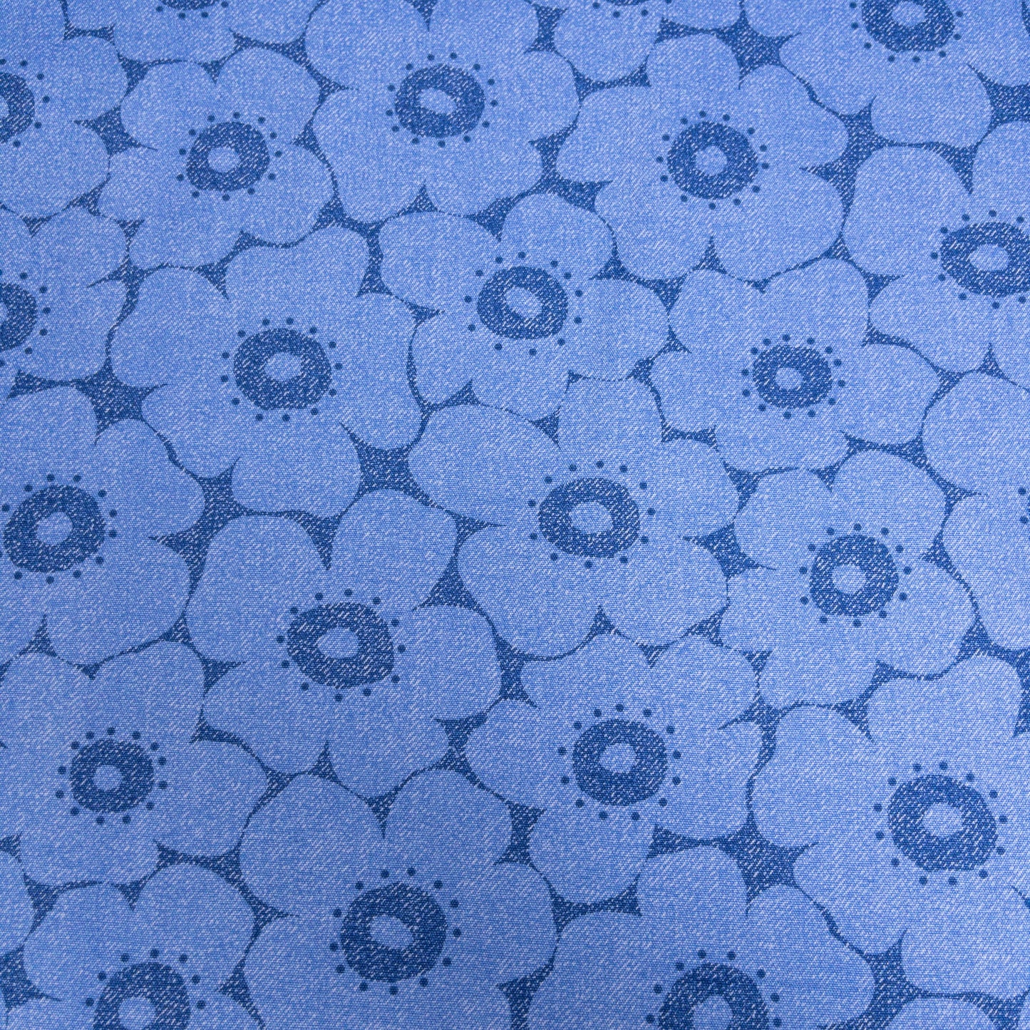 Japan | Crayon-style flowers 蠟筆風格北歐花 | cotton printed oxford 純棉