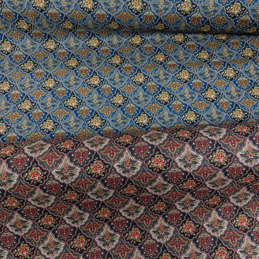 Japan | 宮廷浮雕之花 Palace Relief | cotton printed sheeting 純棉