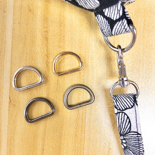 accessories 配件 | metal D-ring 2pcs 金屬D扣 2個｜10mm 12mm 15mm 18mm 21mm 25mm 30mm 35mm 40mm 50mm