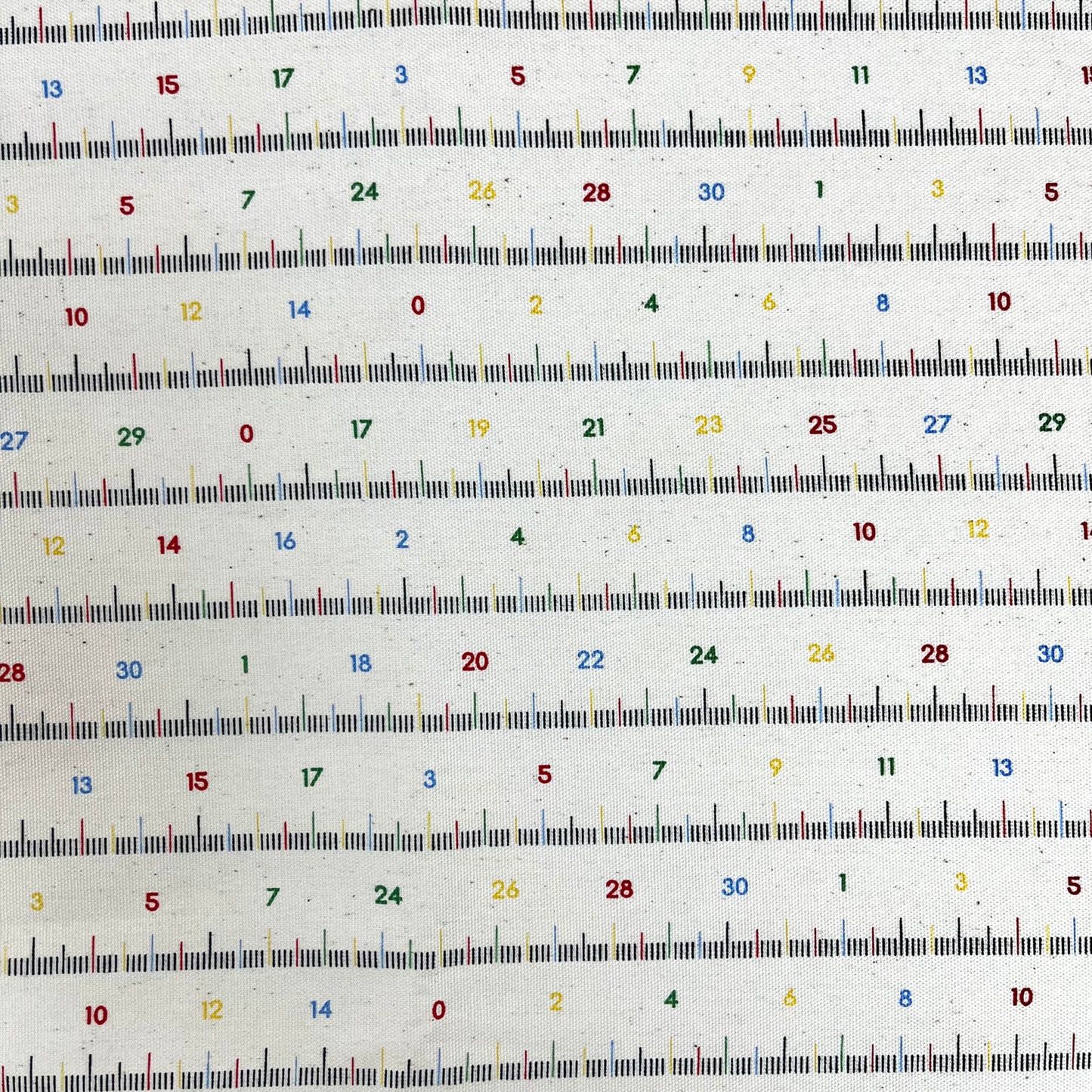 Japan | colored scale pattern 彩色刻度間尺圖案 | cotton printed oxford 純棉